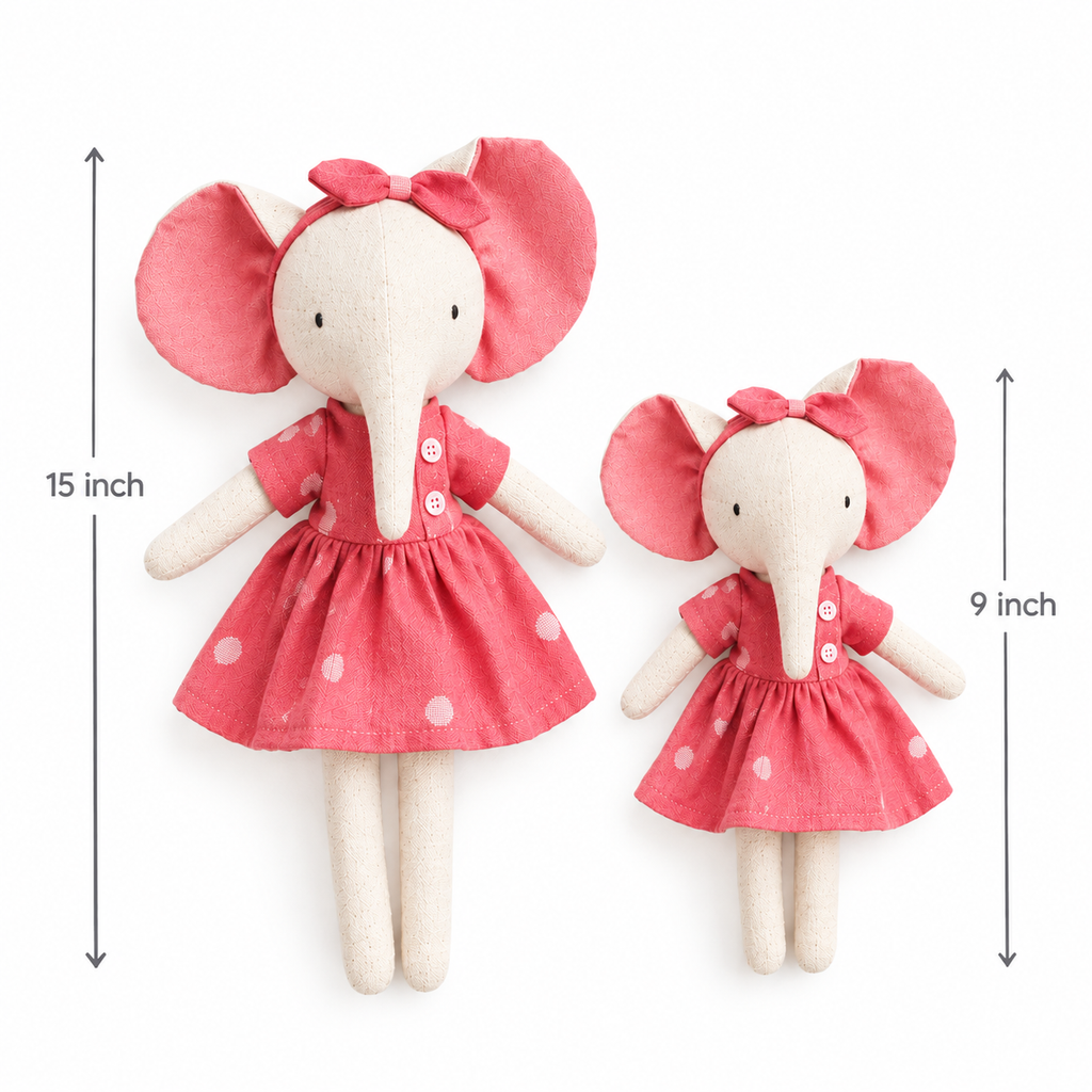Aanya, the elephant [Petal Pink]