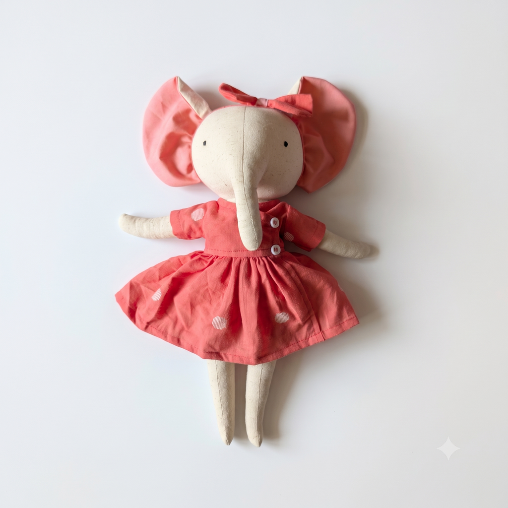 Aanya, the elephant [Petal Pink]
